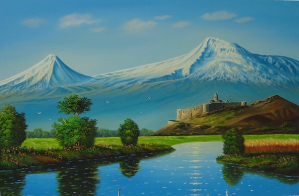 Гора Арарат Армения рисунок