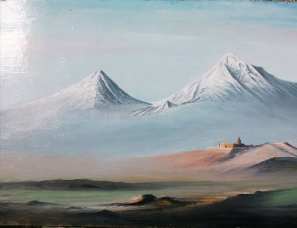 Картина Арарат и хор Вирап