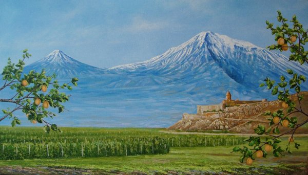 Гора Арарат с Араратской Долиной
