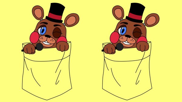 Раскраска Фредди из ФНАФ 2