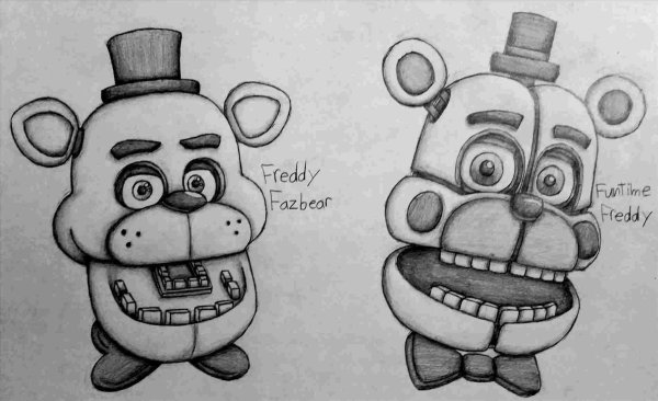 Нарисовать Фредди из ФНАФ
