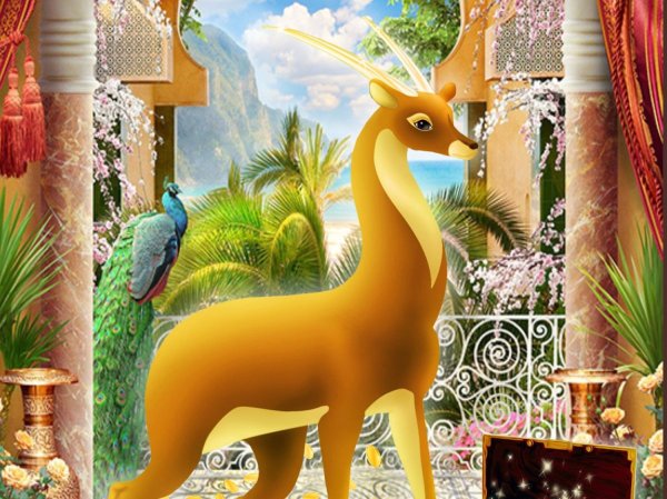 Антилопа тату линиями