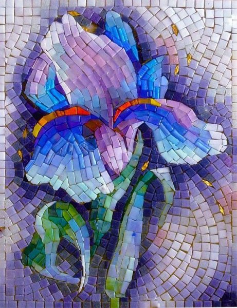 Мозаика смальта цветы