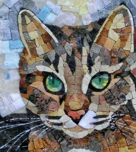 Стиль рисования мозаика