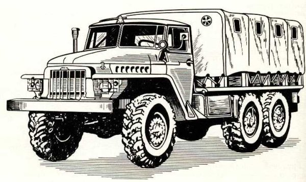 КАМАЗ 4310 рисунок