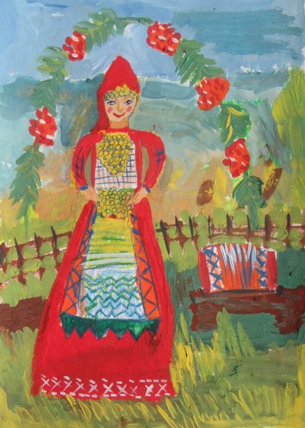 Конкурс рисунков национальный костюм