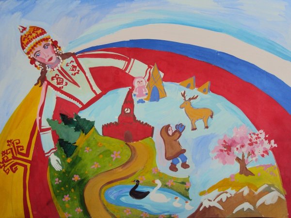 Россия рисунок