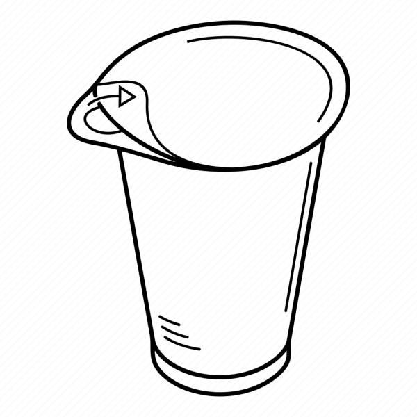 Раскраска йогурт