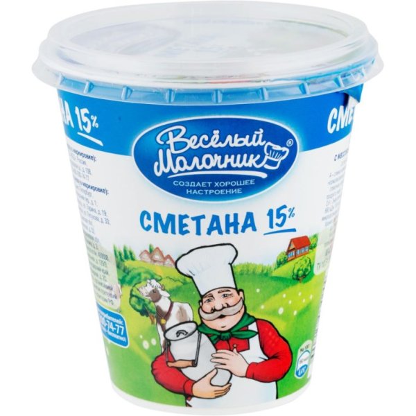 Сметана веселый молочник