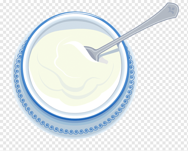 Клипарт сметана на прозрачном фоне