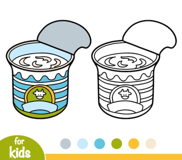 Сметана раскраска для детей