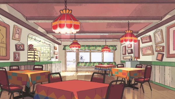 Кафе мультяшный
