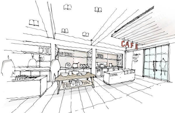 Эскиз кафе