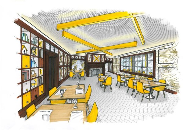 Эскиз столовой