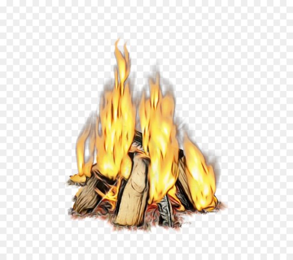 Костер мультяшный