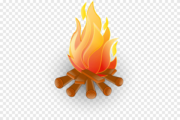 Костер нарисованный