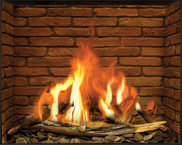 Костер на белом фоне