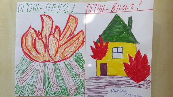 Огонь-друг огонь-враг конкурс рисунки