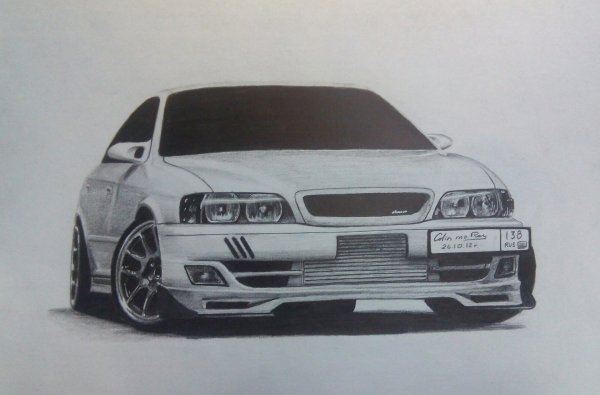 Toyota Chaser jzx100 рисунок