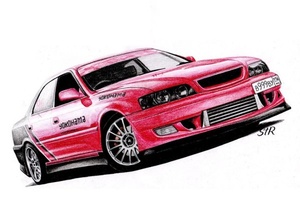 Toyota Chaser jzx100 рисунок