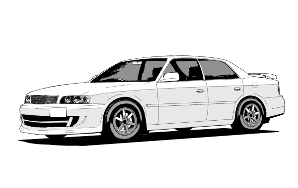 Toyota Chaser x80 рисунок