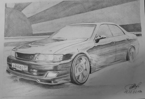 Toyota Chaser 100 Tourer v рисунок