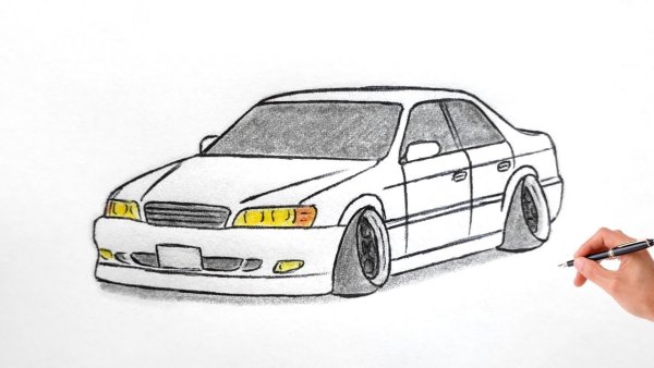 Нарисовать тойоту Чайзер