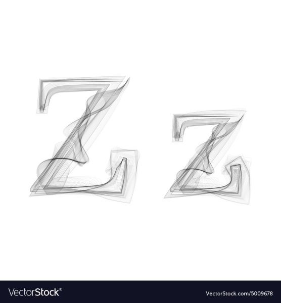 Буква z Векторная