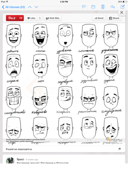 Выражение лица рисунок