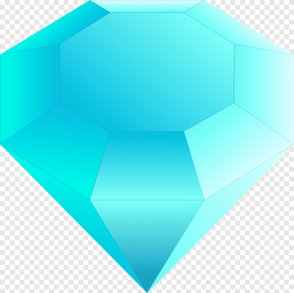 Бриллиант вектор бирюзовый