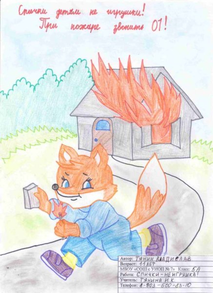 Спички детям не игрушка