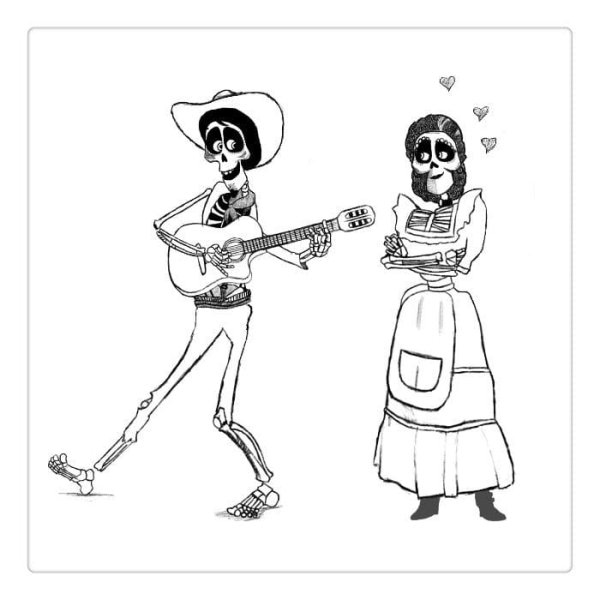 Раскраски тайна Коко Имельда