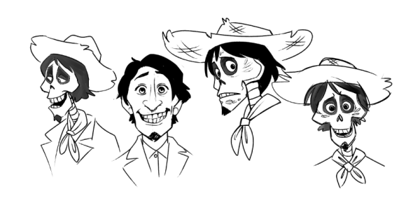 Мигель и Гектор из мультика тайна Коко