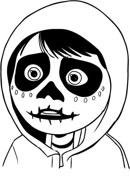 Раскраски тайна Коко Мигель