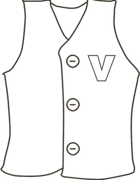 Раскраска жилетка