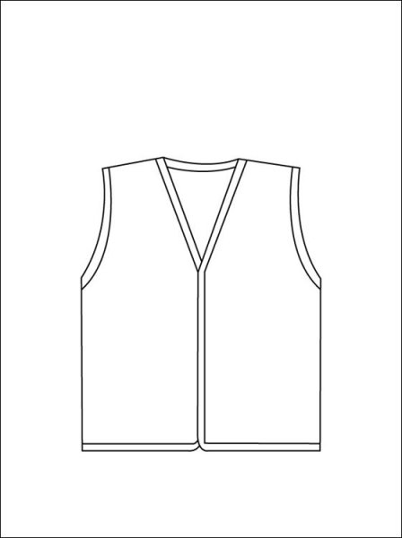 Жилетка раскраска для детей