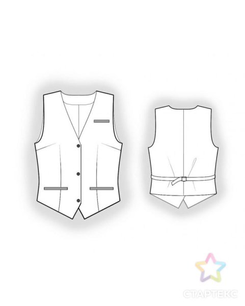Эскиз жилета