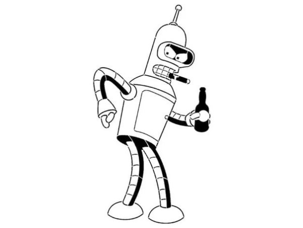 Бендер Футурама вектор