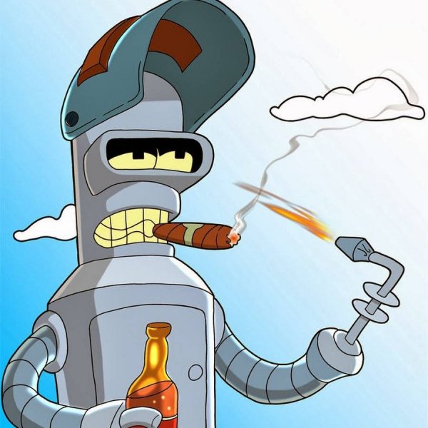 Бендер из Футурамы вектор