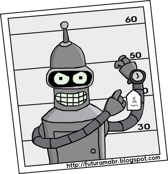 Бендер Футурама вид спереди