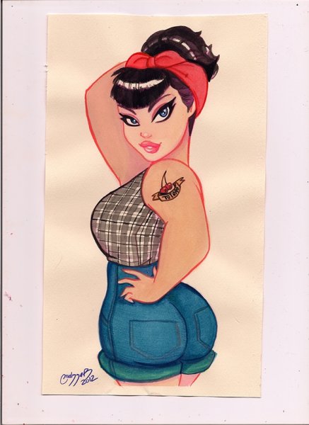 Толстые мультяшные девушки