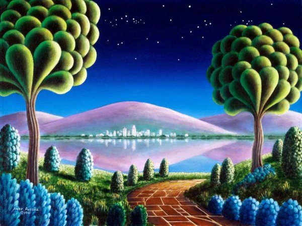Фантастический пейзаж Энди Расселл