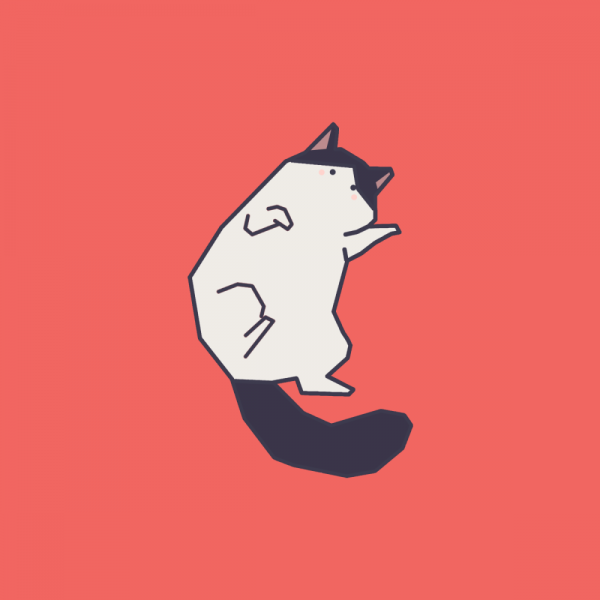 Кот арт Минимализм