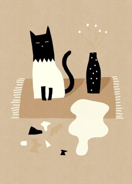 Кот Минимализм