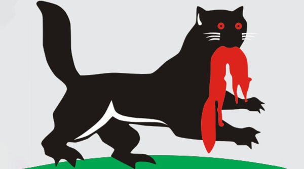 Бабр на флаге Иркутска