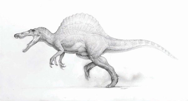 Спинозавр Jurassic Park Art