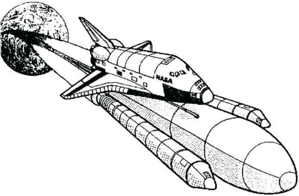 Раскраска для мальчиков ракета