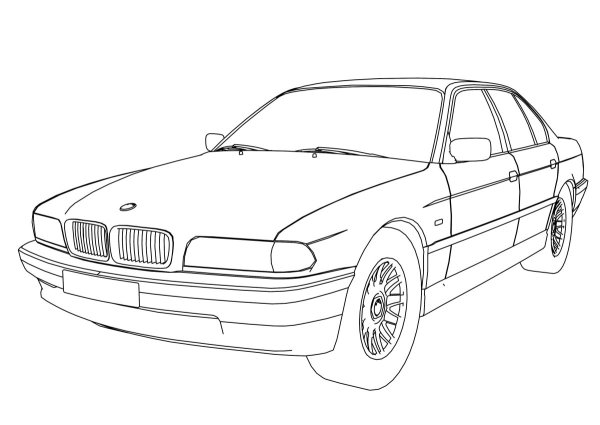 BMW e36 рисунок