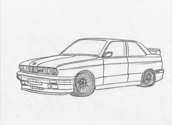 BMW e36 эскиз