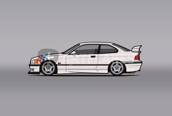 BMW e39 рисунок